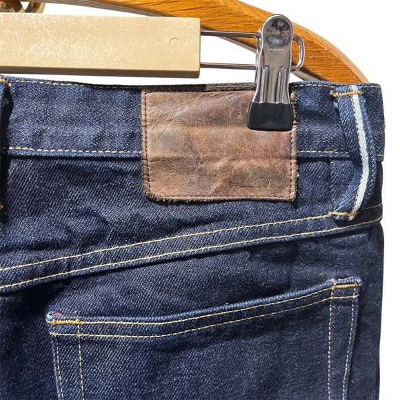 Gustin Men's Raw Dark Wash Straight Jeans 33 - Picture 4 of 13